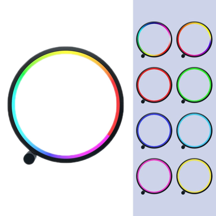 10 inch USB Music Rhythm RGB LED Atmosphere Ring Light - Novelty Lighting by buy2fix | Online Shopping UK | buy2fix