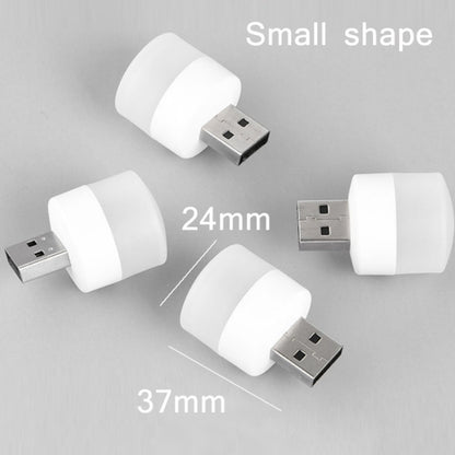 5 PCS 1W USB Power LED Eye Protection Mini Night Light(Warm Light) - Night Lights by buy2fix | Online Shopping UK | buy2fix
