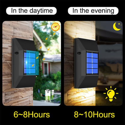 Outdoor Decorative Waterproof Solar Wall Light, Spec: 4 LEDs White Light - Solar Lights by buy2fix | Online Shopping UK | buy2fix