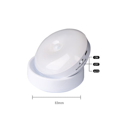 DMK-6PL Kitchen Cabinet Body Infrared Sensing Lamp, Style: Rotate Battery(Warm Yellow Light) - Sensor LED Lights by buy2fix | Online Shopping UK | buy2fix