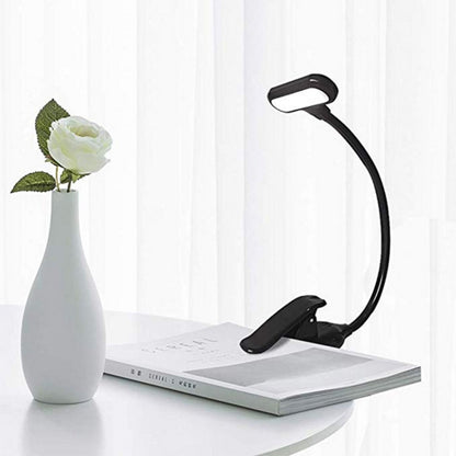 8021 Mini Book Clip Light LED Music Score Eye Protection Reading Lamp(Black) - Desk Lamps by buy2fix | Online Shopping UK | buy2fix