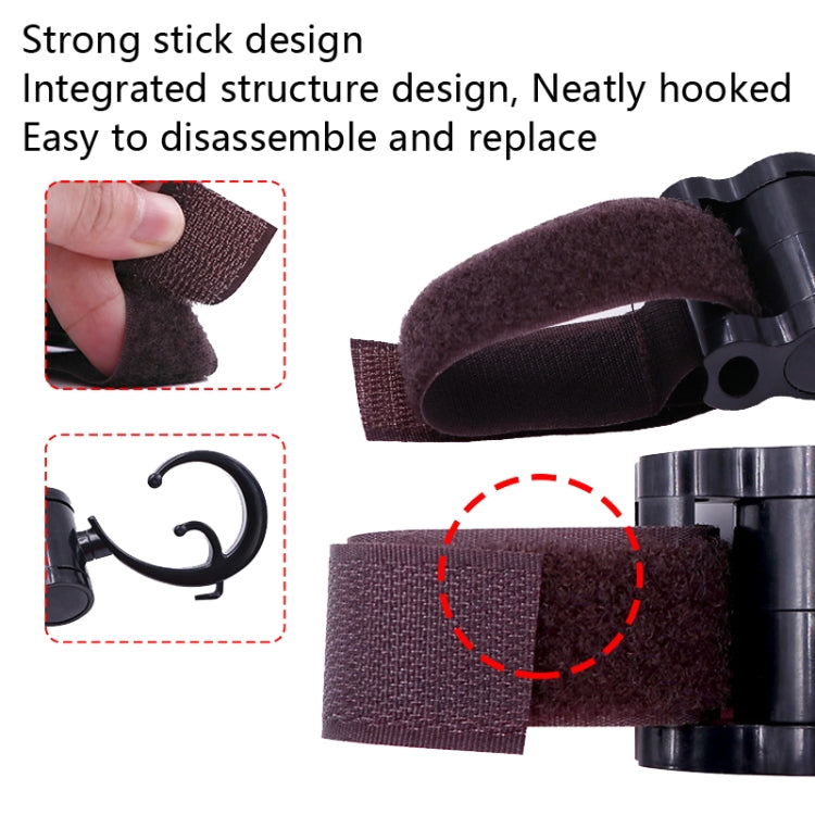 Stroller Paste Hook Car Rear Hook(Paste Hook Dark Brown) - Strollers Accessories by buy2fix | Online Shopping UK | buy2fix