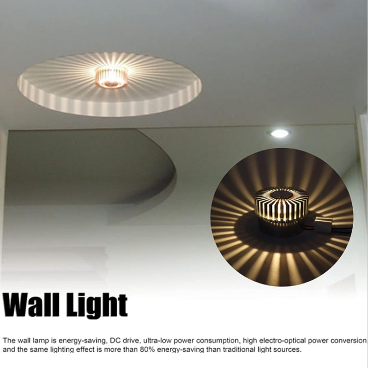 LED Aluminum Aisle Light Sunflower Corridor Lamp Decorative Light, Power source: Visible Installation 3W(Green) - Novelty Lighting by buy2fix | Online Shopping UK | buy2fix
