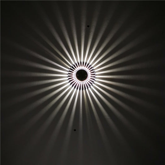 LED Aluminum Aisle Light Sunflower Corridor Lamp Decorative Light, Power source: Invisible Installation 1W(White) - Novelty Lighting by buy2fix | Online Shopping UK | buy2fix