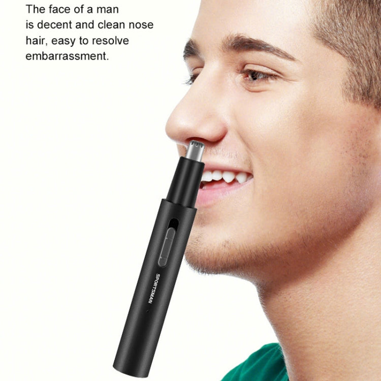 SPORTSMAN Metal Aluminum Tube Body Rechargeable Nose Hair Device, Style: Sideburns 2 In 1(Sea Blue) - Electric Shavers by buy2fix | Online Shopping UK | buy2fix