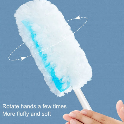 Disposable Household Vacuum Retractable Feather Duster, Style: With Base+6 Clothes - Sponges, Cloths & Brushes by buy2fix | Online Shopping UK | buy2fix