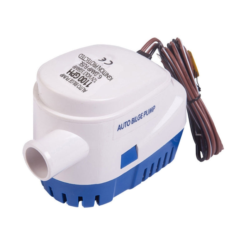 600GPH-12V Blue Automatic Bilge Pump Submersible Water Electric Pump For Yacht Marine Boat - Marine Accessories & Parts by buy2fix | Online Shopping UK | buy2fix