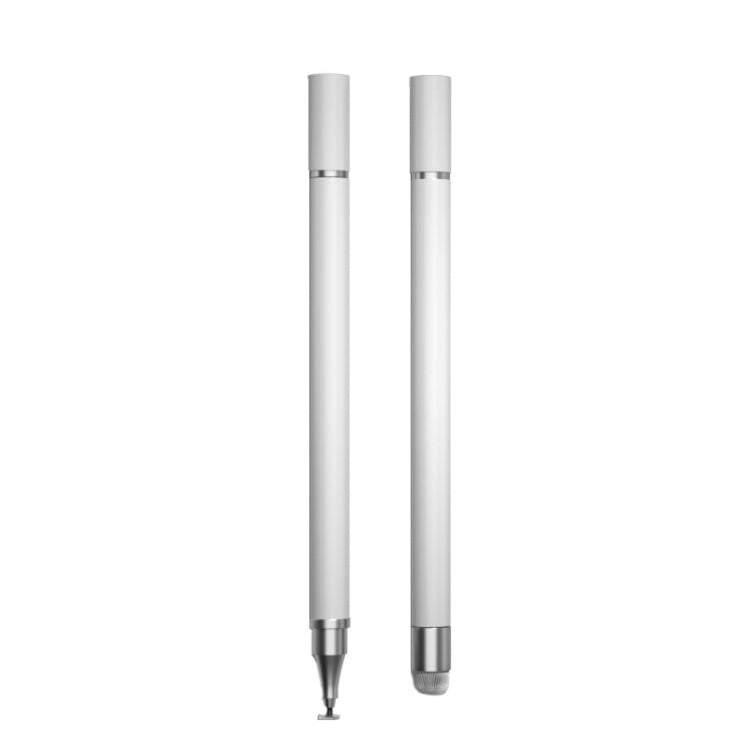 2 PCS Office Painting without Charging Cloth Head Disc Stylus Pen(White) - Stylus Pen by buy2fix | Online Shopping UK | buy2fix