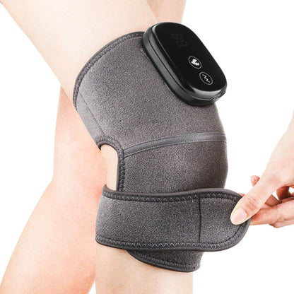 Electric Heating Therapy Knee Massager Vibration Massage Knee Pad(Gray) - Massage & Relaxation by buy2fix | Online Shopping UK | buy2fix