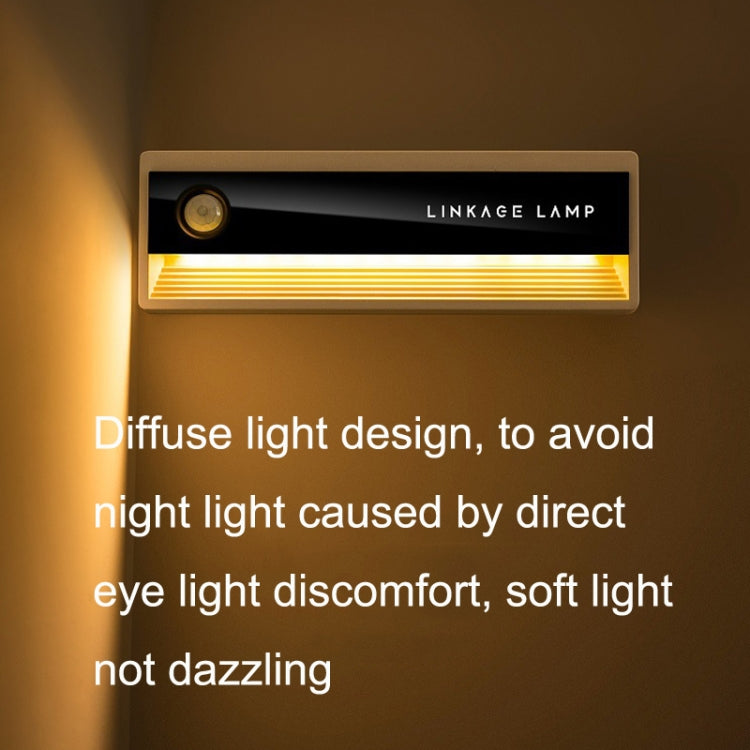 3PCS TW-L56 Linkage Human Body Induction Night Light USB Magnetic Corridor Lamp - Sensor LED Lights by buy2fix | Online Shopping UK | buy2fix