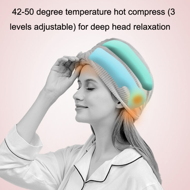 K2009 Air Wave Head Massage Device Heating Compress Airbag Home Sleep Massage Instrument(Grey) - Massage & Relaxation by buy2fix | Online Shopping UK | buy2fix