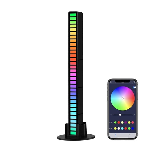 RGB Sound-controlled Rhythmic Response Lights Music Ambient LED Pick-up Lights Charging(32 Light+APP Black) - Novelty Lighting by buy2fix | Online Shopping UK | buy2fix