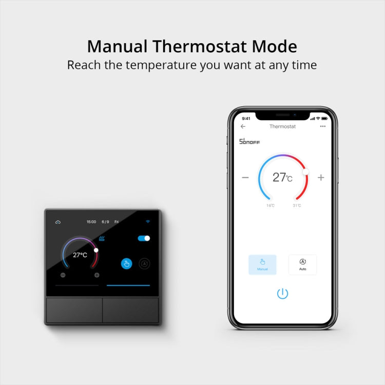 Sonoff NSPanel WiFi Smart Scene Switch Thermostat Temperature All-in-One Control Touch Screen, US Plug (White) - Smart Switch by Sonoff | Online Shopping UK | buy2fix