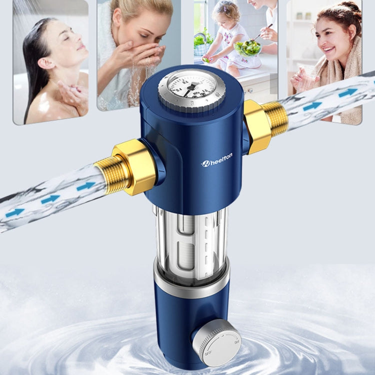 WHEELTON WHT-P0038 Home Whole House High Flow Pre-filter Automatic Rotating Central Water Purifier - Faucets & Accessories by WHEELTON | Online Shopping UK | buy2fix