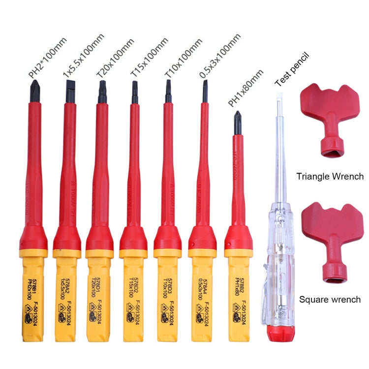 RDEER VDE-9912 12 In 1 Insulated Screwdriver Set Screwdriver Electrician Tools - Screwdriver Tools by RDEER | Online Shopping UK | buy2fix