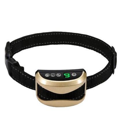 USB Rechargeable Waterproof Dog Bark Collar With Vibration And Beep(Gold) - Training Aids by buy2fix | Online Shopping UK | buy2fix