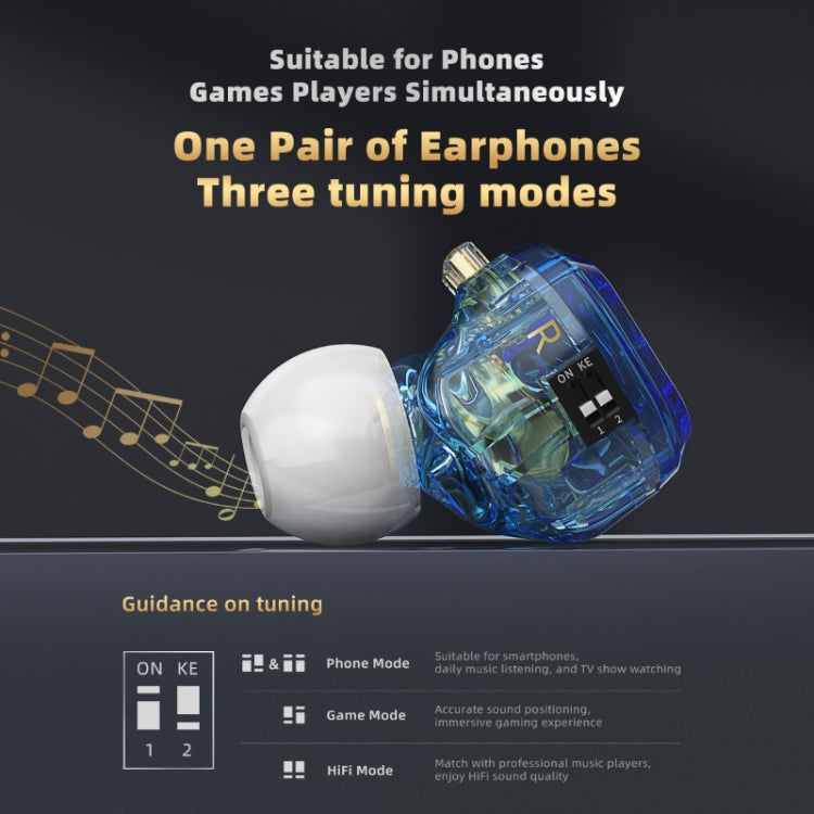 CVJ In-Ear Wired Gaming Earphone, Color: With Mic Black - In Ear Wired Earphone by CVJ | Online Shopping UK | buy2fix