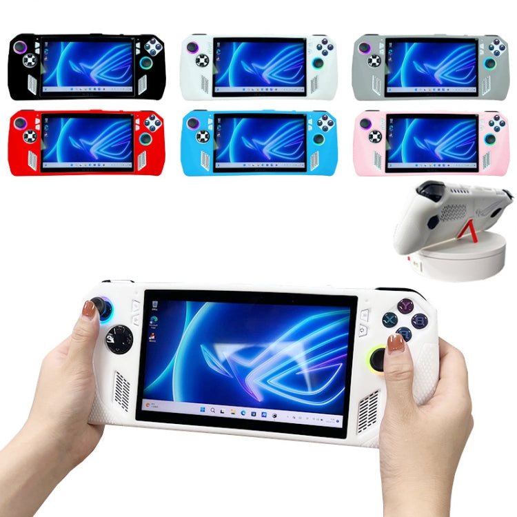 For ASUS ROG Ally Handheld Game Console Silicone Drop-proof Protective Case All-inclusive Case(White) - Accessories by buy2fix | Online Shopping UK | buy2fix