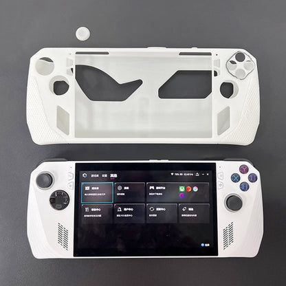 For ASUS ROG Ally Handheld Game Console Silicone Drop-proof Protective Case All-inclusive Case(White) - Accessories by buy2fix | Online Shopping UK | buy2fix