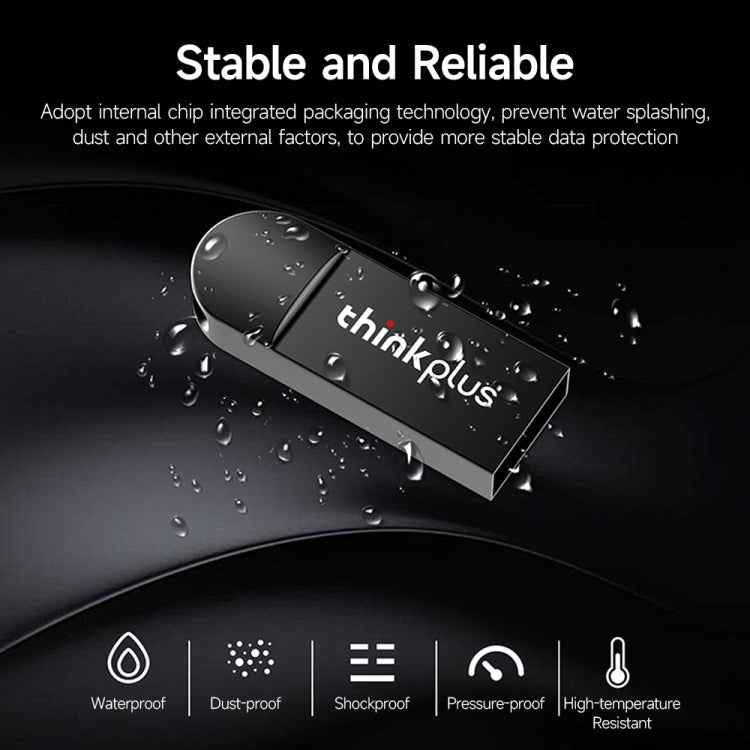 Lenovo ThinkPlus MU222 2.0 Business Office U Disk, Capacity: 32GB(Black) - USB Flash Drives by Lenovo | Online Shopping UK | buy2fix