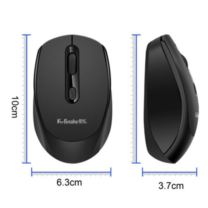 K-Snake W500 Wireless 2.4g Portable Mouse Computer Laptop Office Household Mouse(Pink) - Wireless Mice by K-Snake | Online Shopping UK | buy2fix