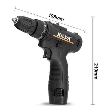 HILDA Home Power Drill 12V Li-Ion Drill With Charger And Battery, EU Plug, Model: Carton Packing - Drill & Drill Bits by HILDA | Online Shopping UK | buy2fix