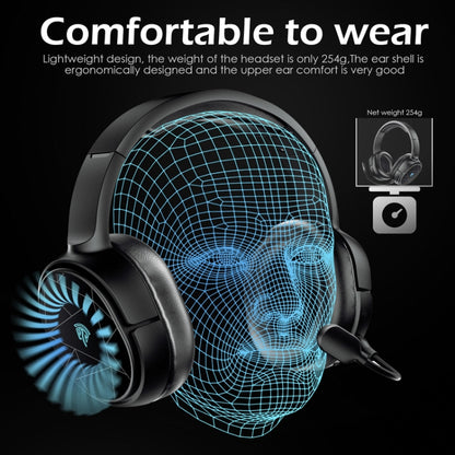 EasySMX V10W Bluetooth 2.4G With Wheat Head Wearing Wireless Game Headset(Black) - Headset & Headphone by EasySMX | Online Shopping UK | buy2fix