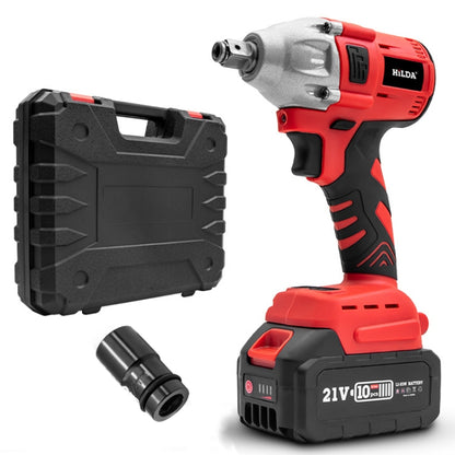HILDA Motorized Wrenches Lithium Repair Parts With 22mm Socket, US Plug, Model: Red With 1 Battery+1 Charger(3000mAh) - Screws by HILDA | Online Shopping UK | buy2fix
