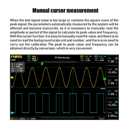 FNIRSI 2 In 1 Dual-Channel 100M Bandwidth Digital Oscilloscope 1GS Sampling Signal Generator, EU Plug 1014D - Digital Multimeter by FNIRSI | Online Shopping UK | buy2fix