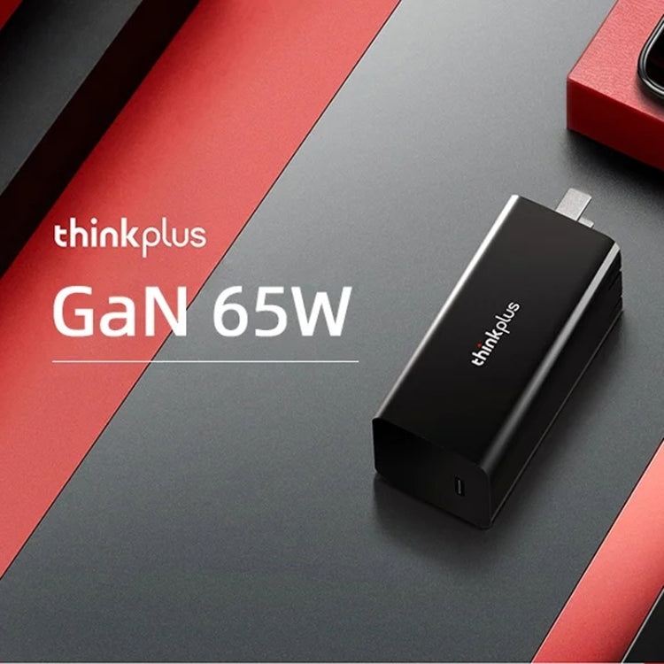 Lenovo Thinkplus GaN 65W PD3.0 QC3.0 Fast Charger Power Adapter For Notebook Mobile Phone，CN Plug(Black) - USB Charger by Lenovo | Online Shopping UK | buy2fix