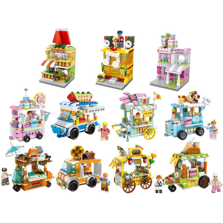 LELE BROTHER Children Assembling Mini City Street Scene Building Blocks, Style: 8537-2 Flower Shop - Building Blocks by LELE BROTHER | Online Shopping UK | buy2fix