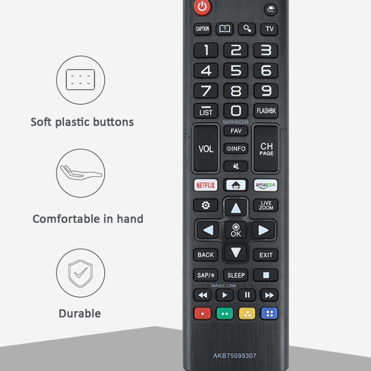 For LG LED LCD TV AKB75095307 433MHz Smart Remote Control(Black) - TV by buy2fix | Online Shopping UK | buy2fix