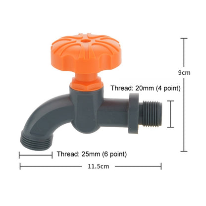 Outdoor Garden Connector Courtyard Valve Switch Faucet, Specification: Faucet Set+6 Points Glue-coated Quick Connector - Watering & Irrigation by buy2fix | Online Shopping UK | buy2fix