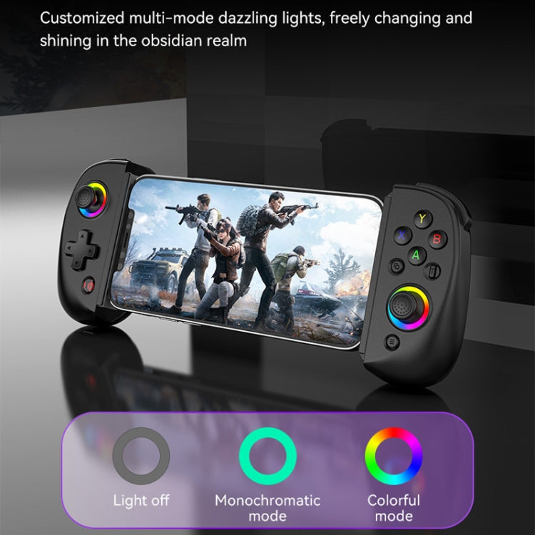 D8 Mobile Phone Stretch Band Light Gamepad Dual Hall Wireless Bluetooth Somatic Vibration Grip for PC / Android / IOS / Tablet / PS3 / PS4 / Switch, Color: Green Blue+Receiver - Gamepads by buy2fix | Online Shopping UK | buy2fix
