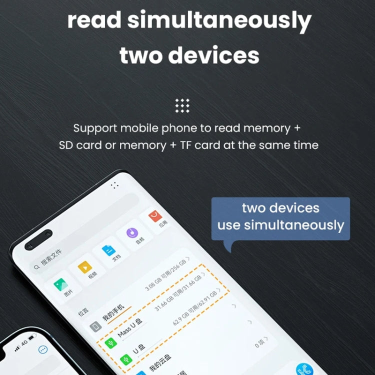 7 In 1 Multi-function OTG Card Reader for iPhone / Android Phone / Huawei / Laptops(Silver Gray) - U Disk & Card Reader by buy2fix | Online Shopping UK | buy2fix