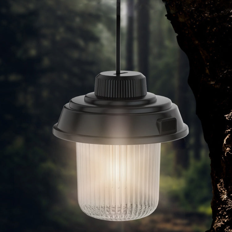 Outdoor LED Camping Light Canopy Hanging Lamp Portable Camping Tent Lights, Style: Battery Model Black - Camping Lighting by buy2fix | Online Shopping UK | buy2fix