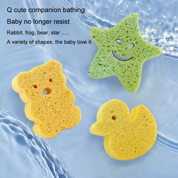 Baby Bathing Wood Pulp Sponge Cute Cartoon Soft Bath Sponge Bath Scrubber, Model: Bear - Bath Brushes & Sponges by buy2fix | Online Shopping UK | buy2fix