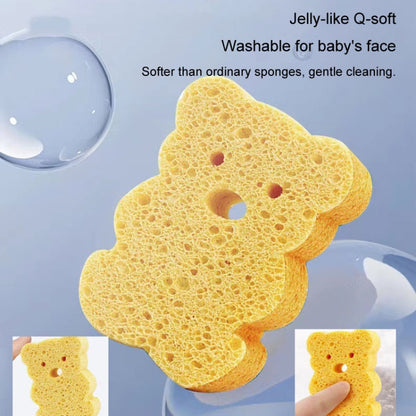 Baby Bathing Wood Pulp Sponge Cute Cartoon Soft Bath Sponge Bath Scrubber, Model: Bear - Bath Brushes & Sponges by buy2fix | Online Shopping UK | buy2fix