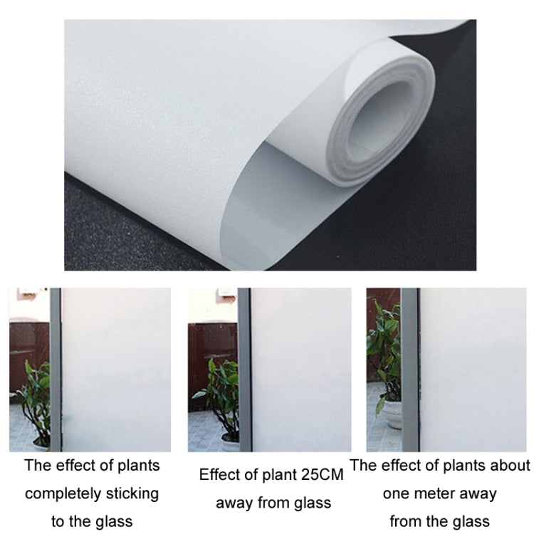 Electrostatic Frosted Anti-Peep Glass Thermal Insulation Window Film, Length: 40cm Wide/Meter(Glue-free White Matte) - Door & Window Films by buy2fix | Online Shopping UK | buy2fix