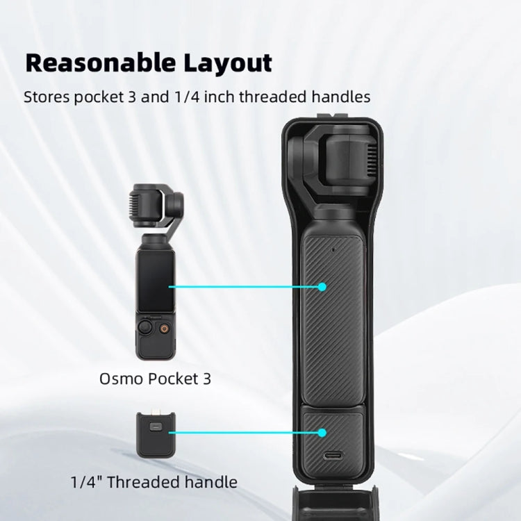 For DJI OSMO POCKET 3 BRDRC Waterproof Storage Box Protective Shell  With Lanyard(Black) - Case & Bags by BRDRC | Online Shopping UK | buy2fix