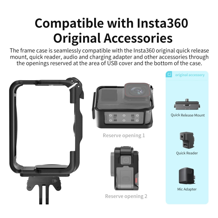 For Insta360 Ace / Ace Pro aMagisn Rabbit Cage Border Sports Camera Accessories - Mount & Holder by aMagisn | Online Shopping UK | buy2fix
