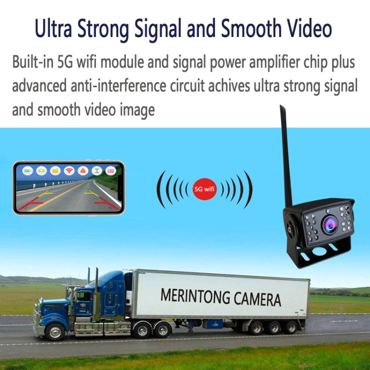 HD1080P 5G WIFI Wireless Reversing Night Vision Truck Camera(TR-1080P) - Rear View Cameras by buy2fix | Online Shopping UK | buy2fix