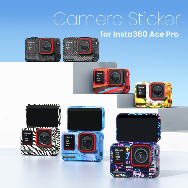 For Insta360 Ace Pro aMagisn Body Sticker Sports Camera Accessories(Neon) - Protective Film & Stickers by aMagisn | Online Shopping UK | buy2fix