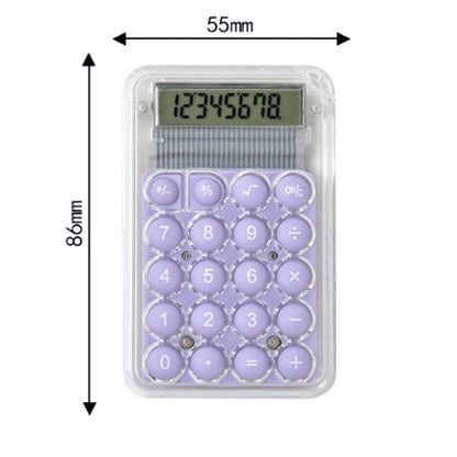 Small Silent Simple Calculator Mini Candy Dormitory Student Office Exam Tool(Purple) - Calculator by buy2fix | Online Shopping UK | buy2fix