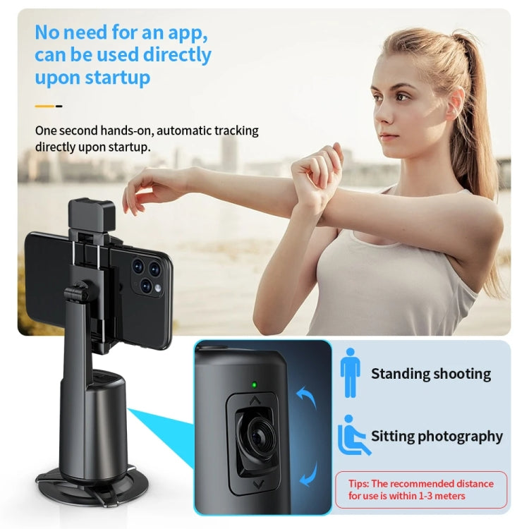 Pixel A200  Auto Tracking Gimbal Stabilizer 360 Degree Rotation Selfie Stick With Fill Light Set 2 - Handheld Gimbals by Pixel | Online Shopping UK | buy2fix