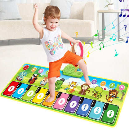 110x36cm Children Piano Mat Footsteps Music Dancing Blanket Parent-Child Multifunctional Game Blanket - Music Toys by buy2fix | Online Shopping UK | buy2fix