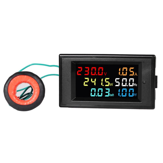 SINOTIMER SPM003 AC LED Digital Voltmeter Frequency Factors Meter Power Monitor, Specification: AC80-300V 100A - Current & Voltage Tester by SINOTIMER | Online Shopping UK | buy2fix