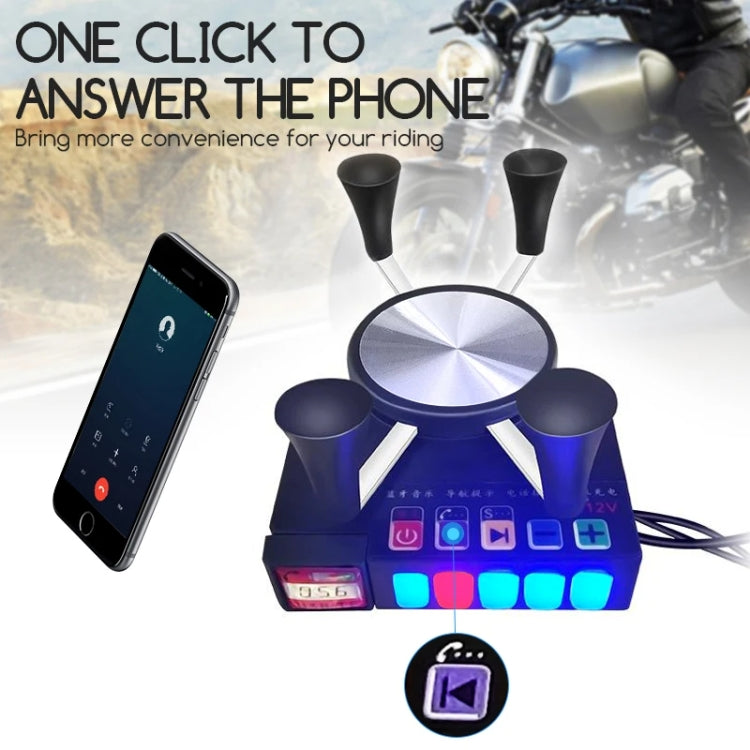Motorcycle Mobile Phone Charging Stand With Bluetooth MP3 Speaker(YL-056) - Holder by buy2fix | Online Shopping UK | buy2fix