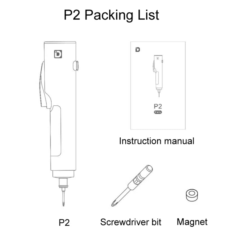 Xiaodong P2 Electrical Screwdriver Mobile Phone Repair Tool With Electronic Torque Brake, Version: For Apple - Screwdriver by Xiaodong | Online Shopping UK | buy2fix