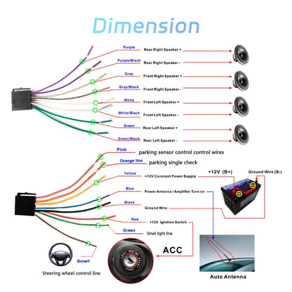 Single Spindle 6.9 inch MP5 With Knob Player Carplay Function Car MP4 Backup Camera, Specification: Standard+AHD Camera - Car MP3 & MP4 & MP5 by buy2fix | Online Shopping UK | buy2fix